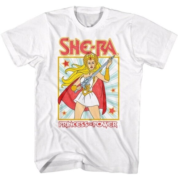 LaNess Tops - She-Ra Star Burst T Shirt Princess Of Power Masters Of The Universe